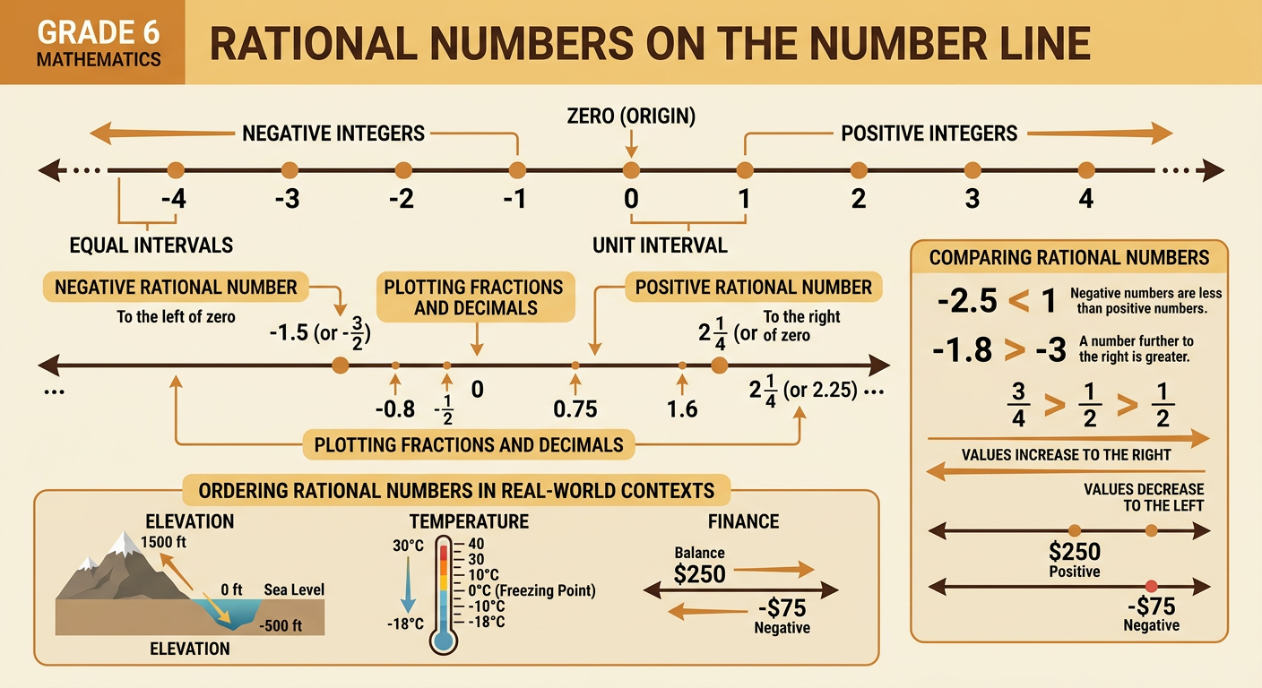 Rational Numbers on the Number Line