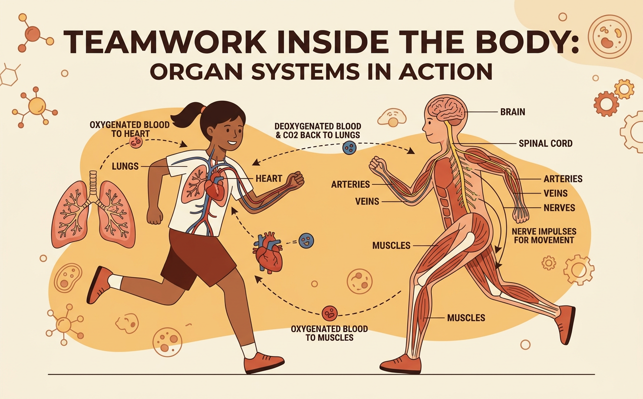 Teamwork Inside the Body: Organ Systems in Action