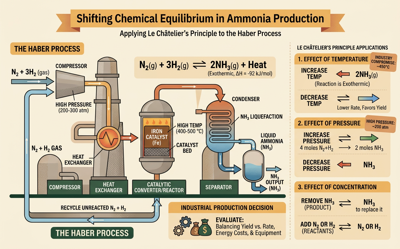 Shifting Chemical Equilibrium in Ammonia Production