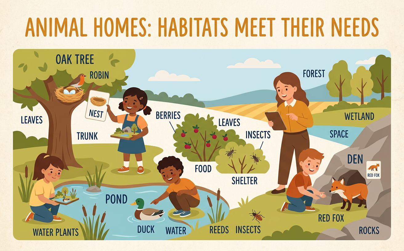 Animal Homes: Habitats Meet Their Needs