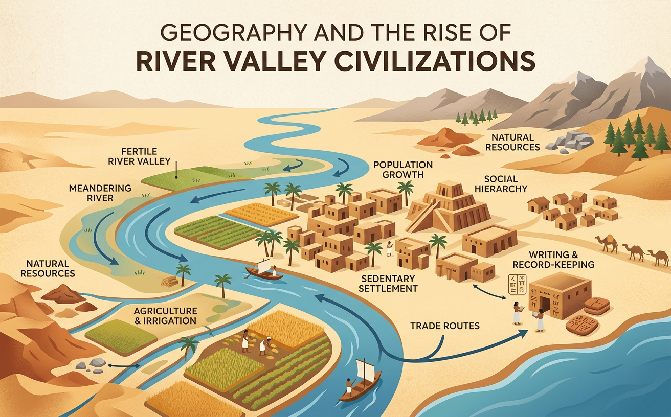 Geography and the Rise of River Valley Civilizations
