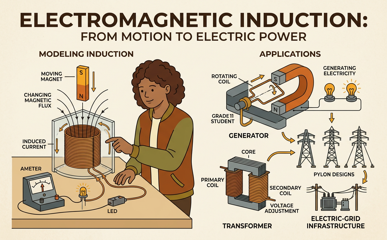 Electromagnetic Induction: From Motion to Electric Power