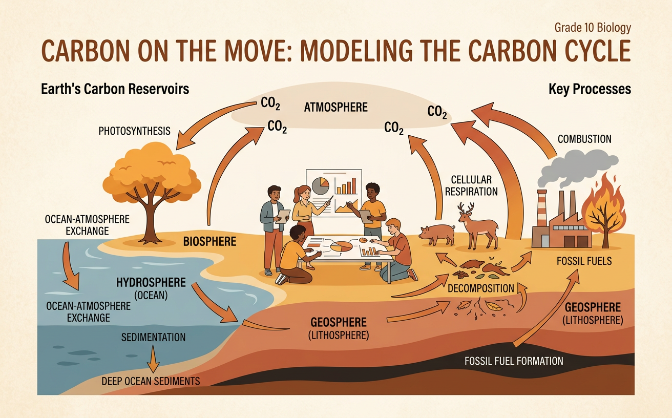 Carbon on the Move: Modeling the Carbon Cycle