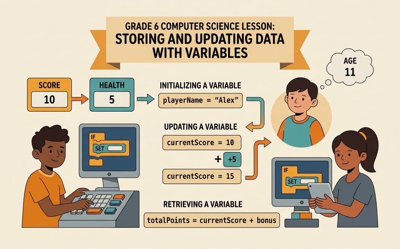 Storing and Updating Data with Variables