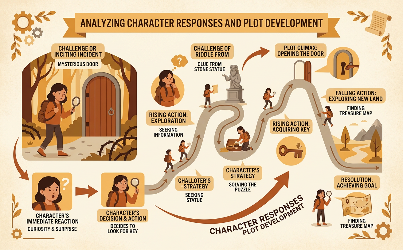 Analyzing Character Responses and Plot Development