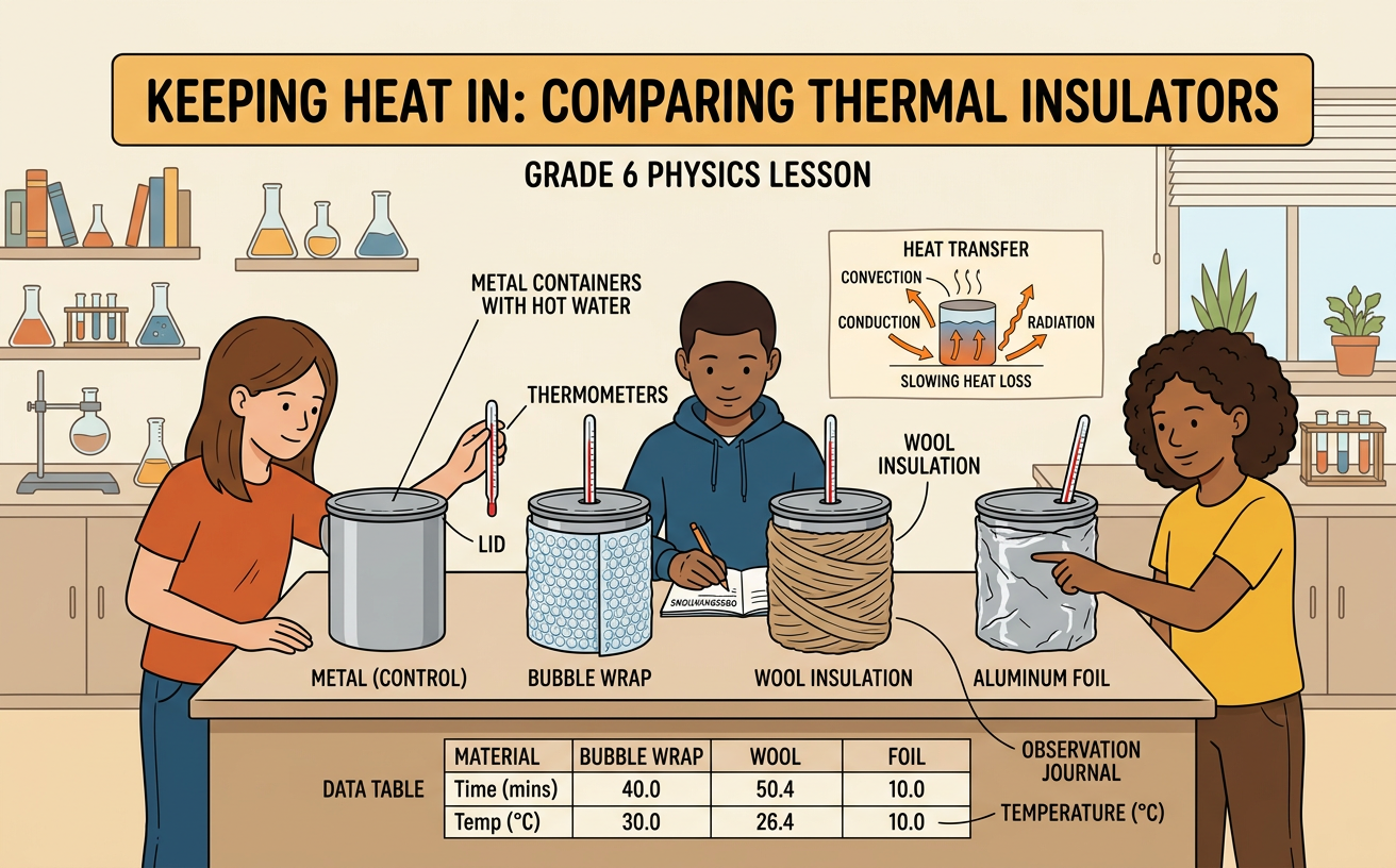 Keeping Heat In: Comparing Thermal Insulators