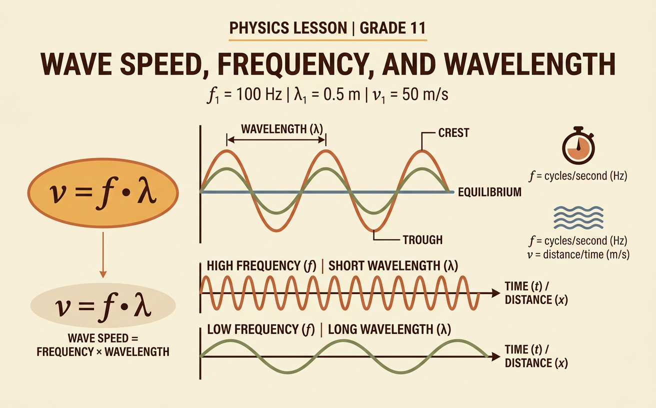 Wave Speed, Frequency, and Wavelength
