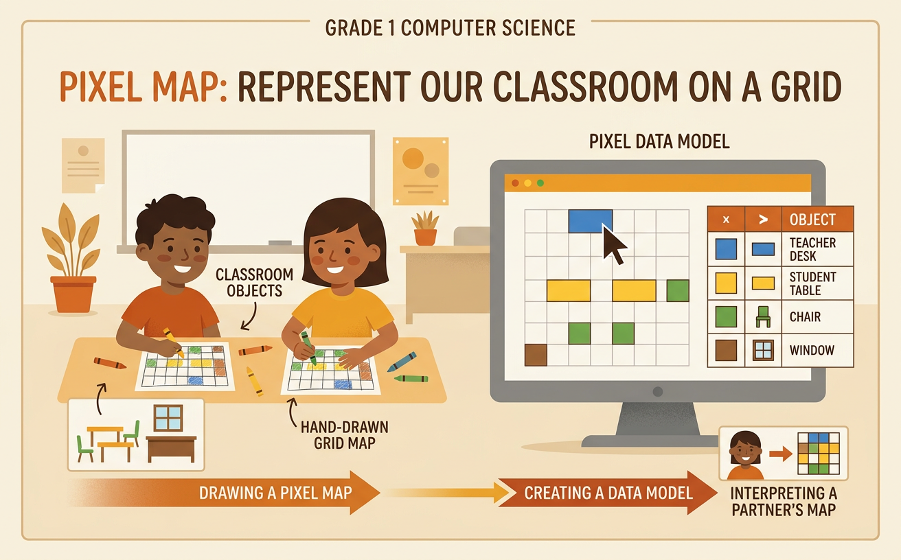 Pixel Map: Represent Our Classroom on a Grid