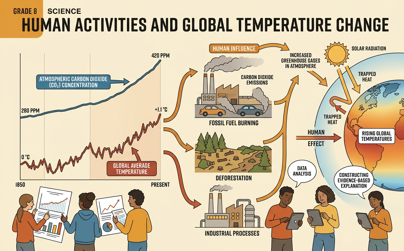 Human Activities and Global Temperature Change