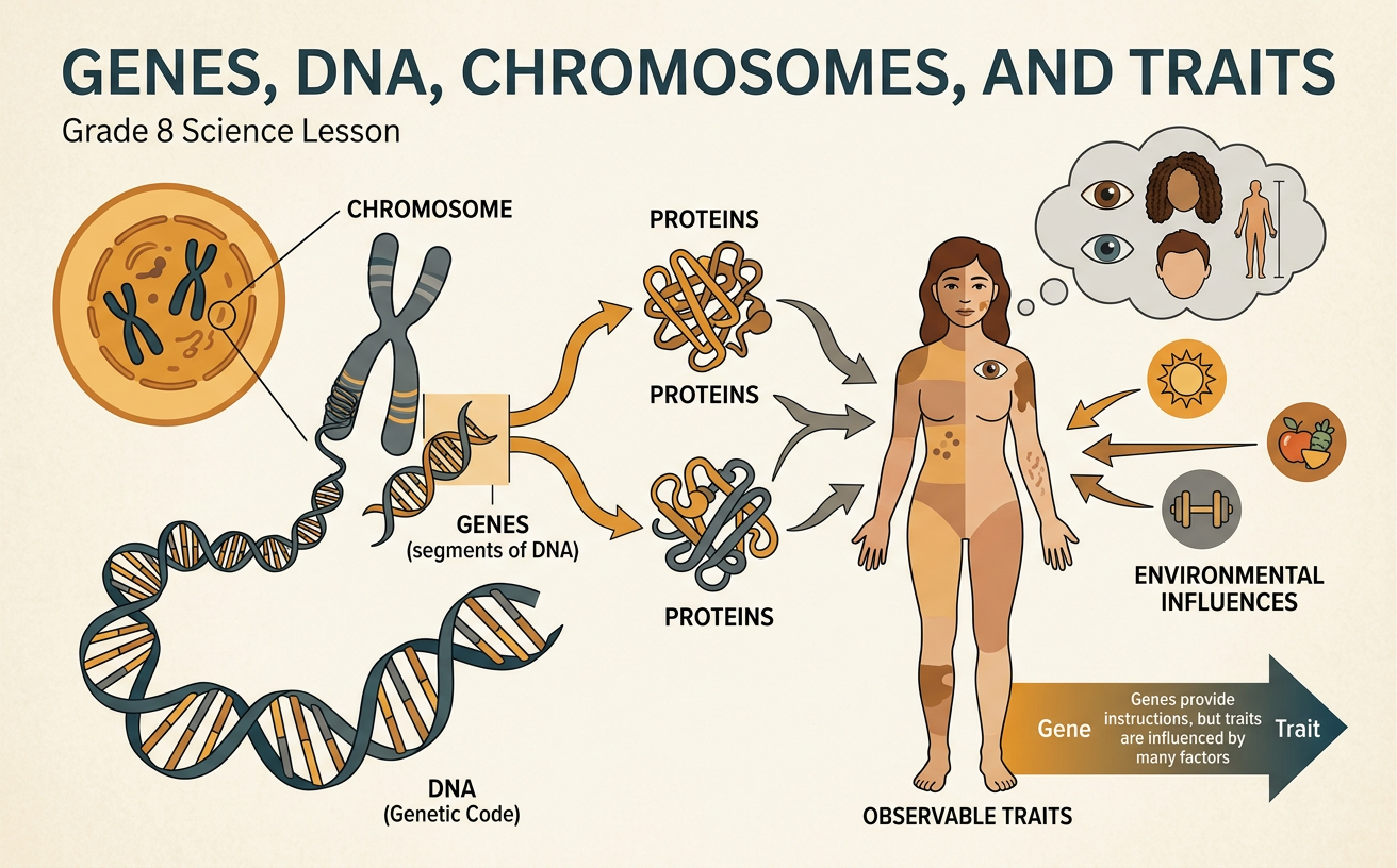 Genes, DNA, Chromosomes, and Traits