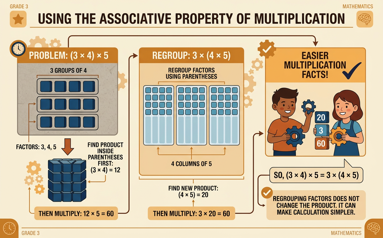 Using the Associative Property of Multiplication
