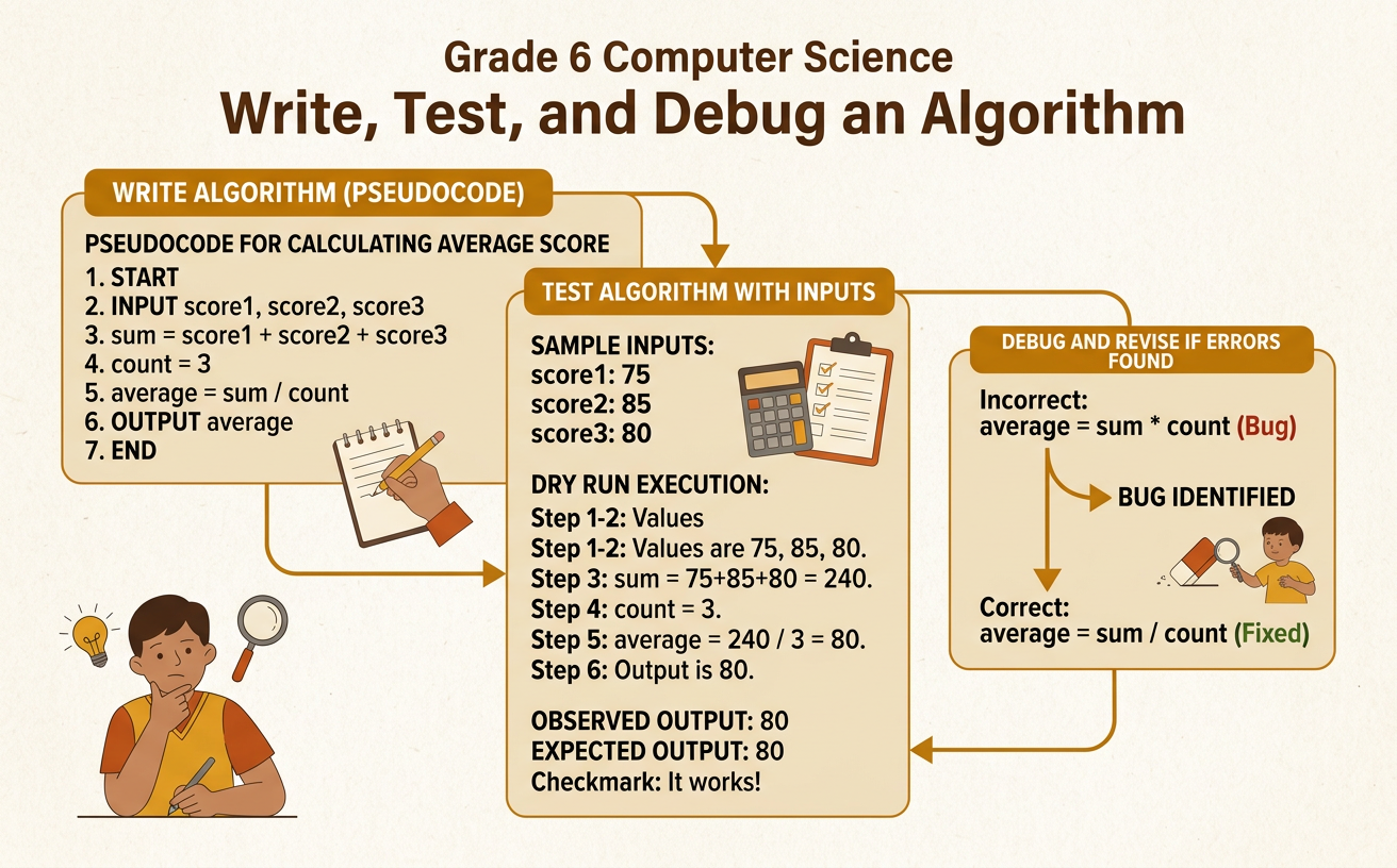 Write, Test, and Debug an Algorithm