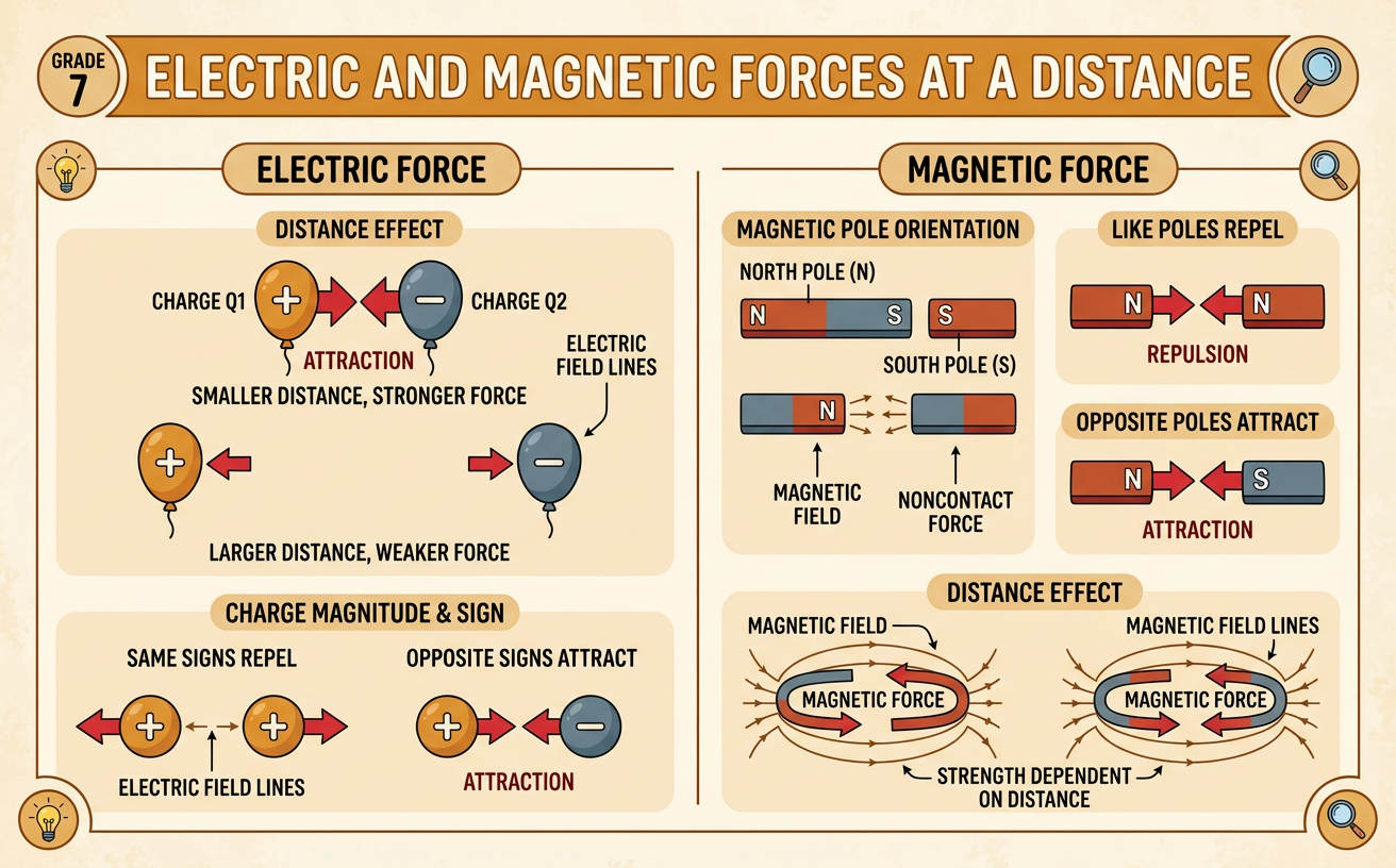 Electric and Magnetic Forces at a Distance