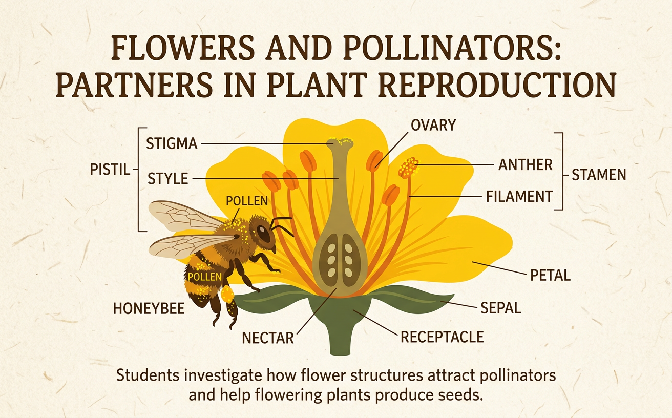 Flowers and Pollinators: Partners in Plant Reproduction