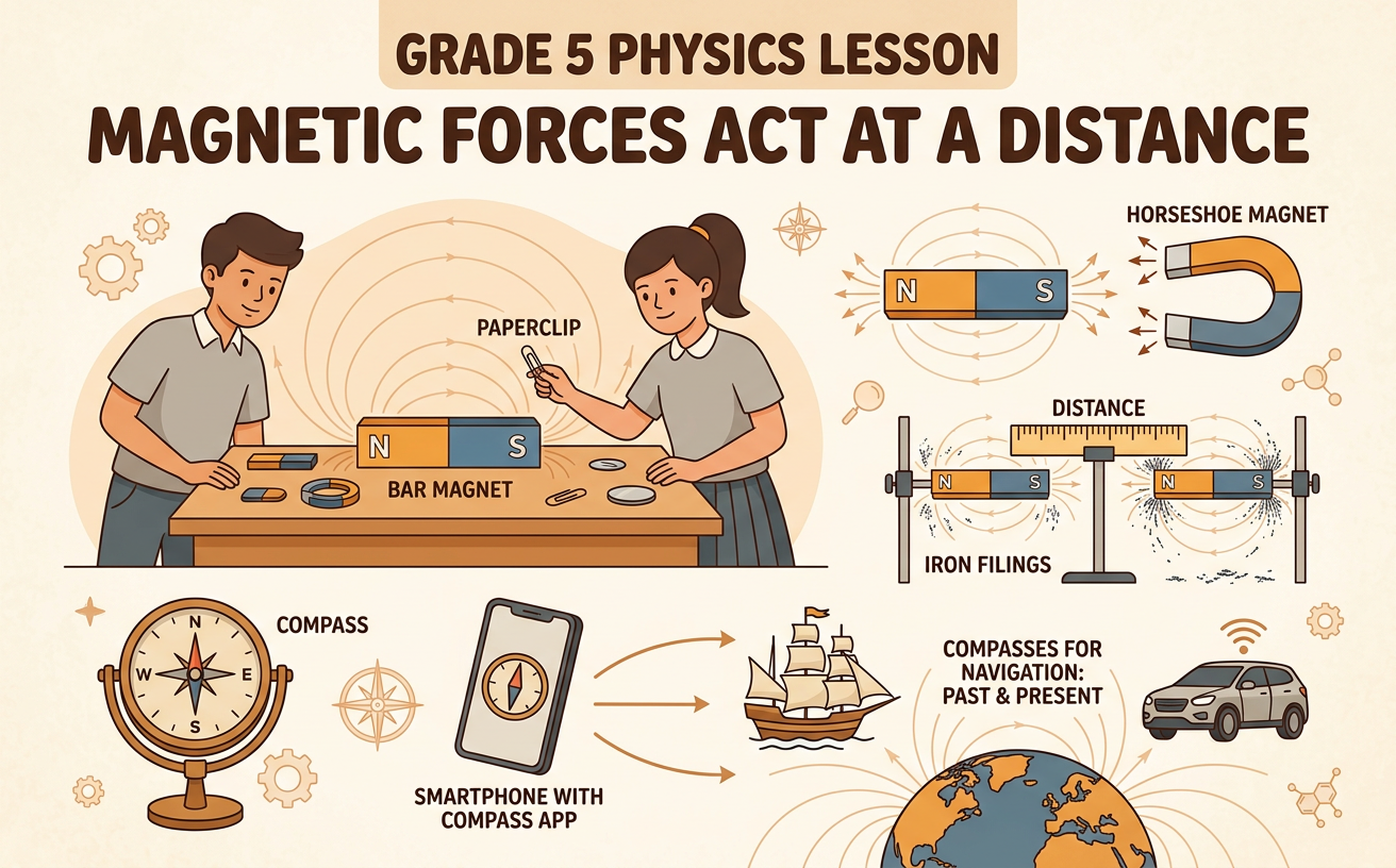 Magnetic Forces Act at a Distance