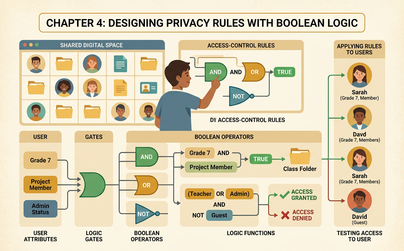 Designing Privacy Rules with Boolean Logic