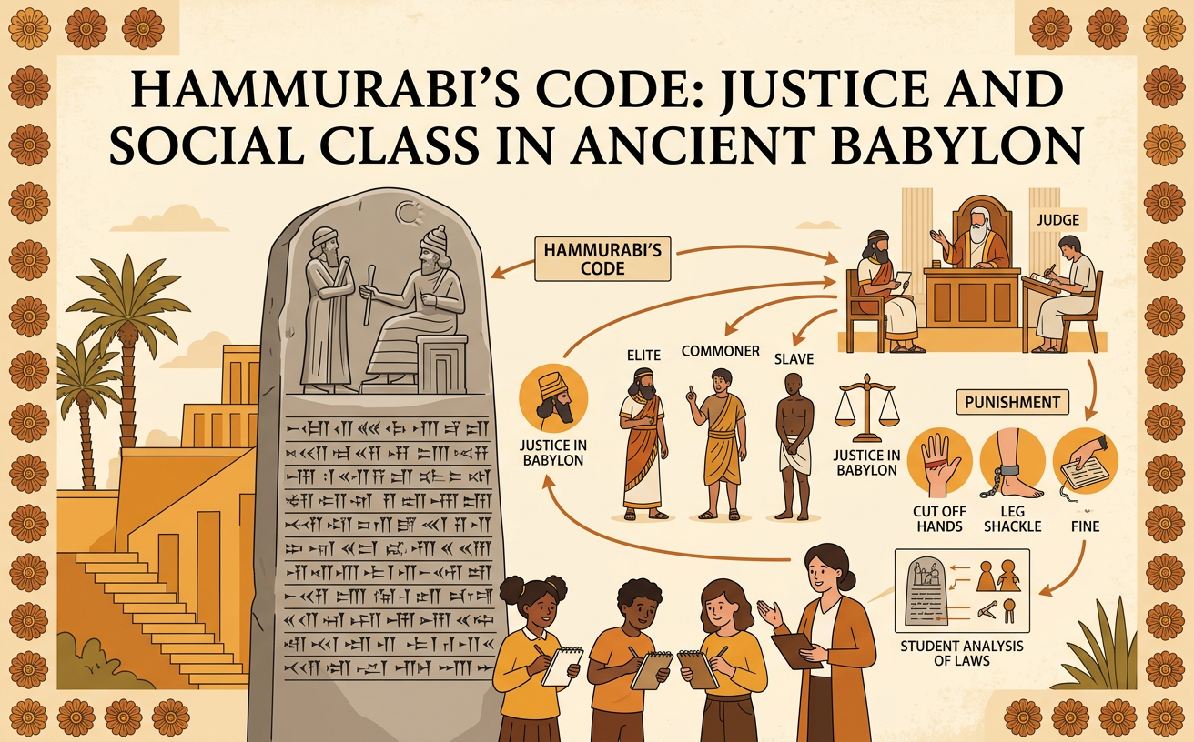 Hammurabi’s Code: Justice and Social Class in Ancient Babylon