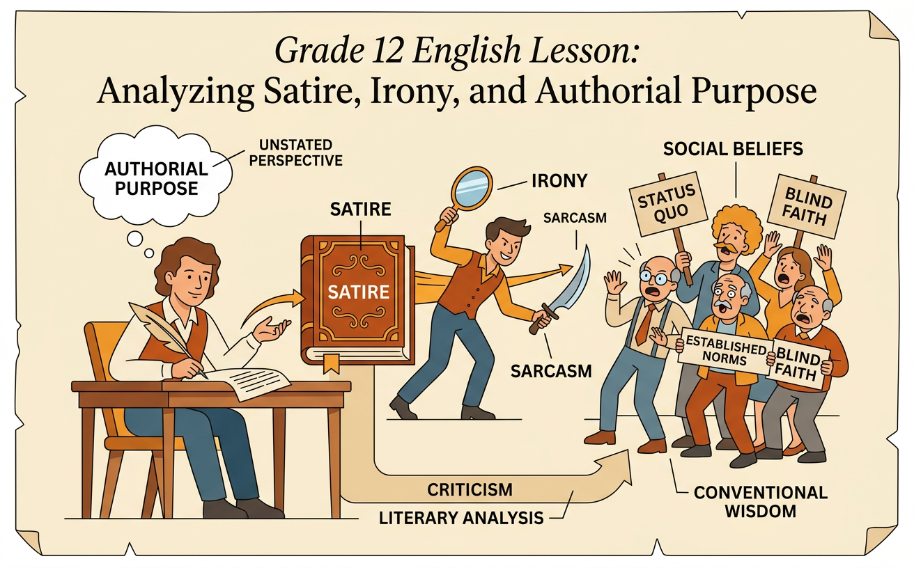 Analyzing Satire, Irony, and Authorial Purpose