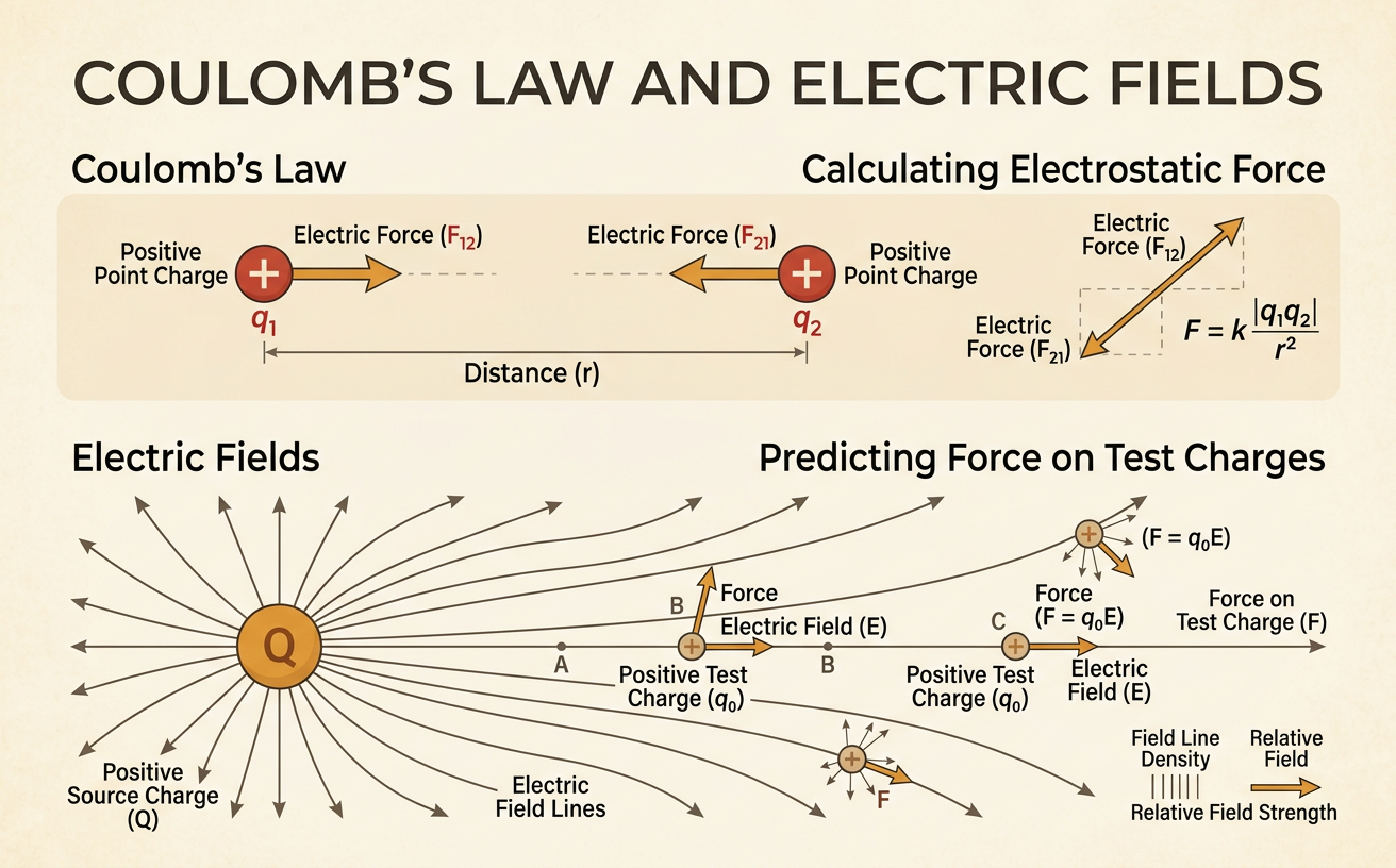 Coulomb’s Law and Electric Fields