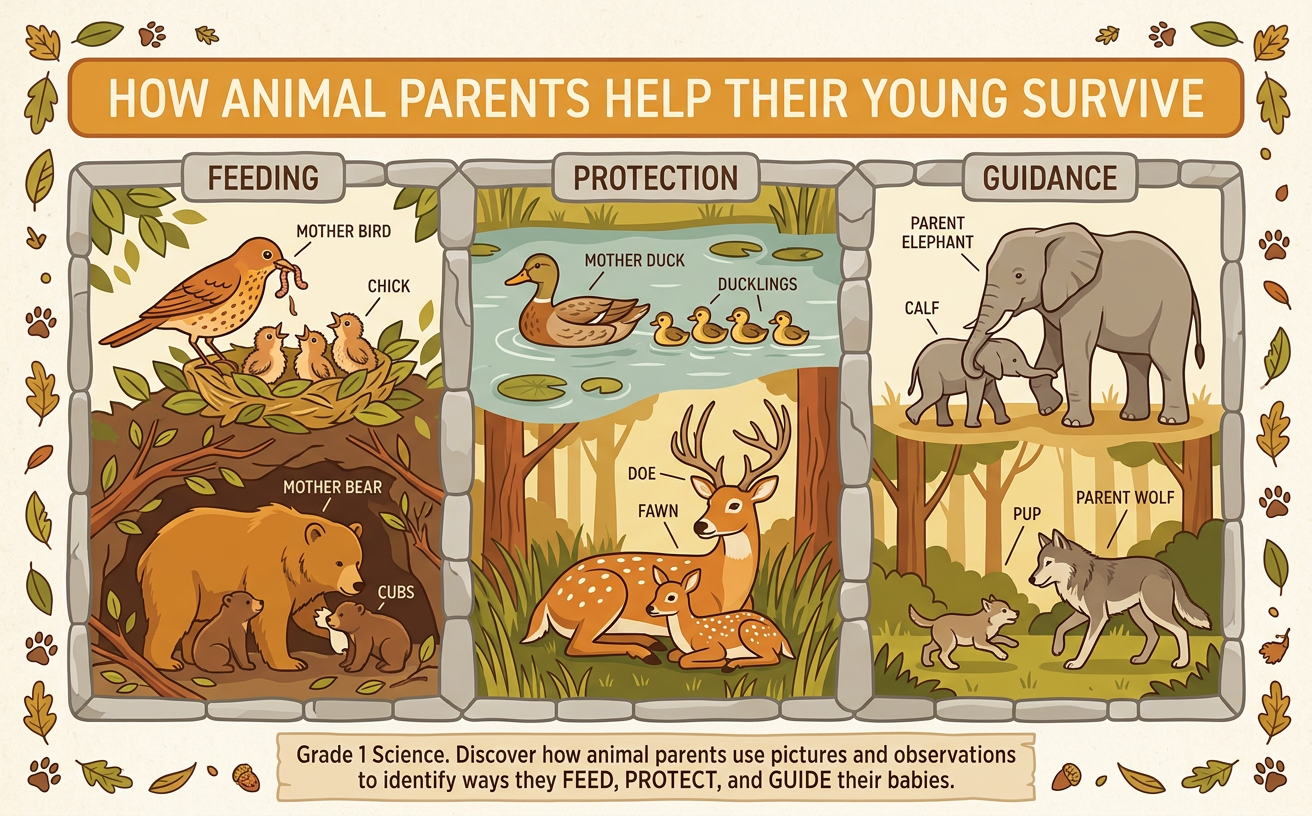 How Animal Parents Help Their Young Survive