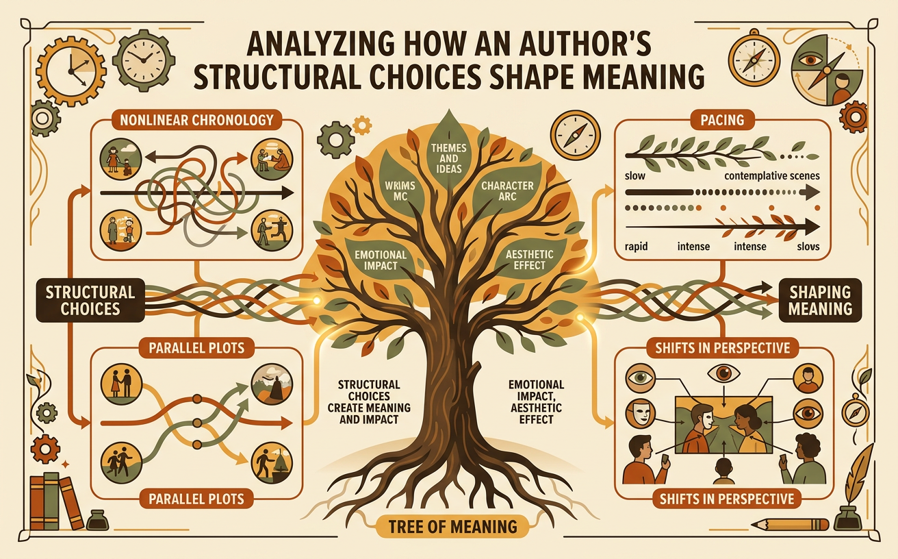 Analyzing How an Author’s Structural Choices Shape Meaning