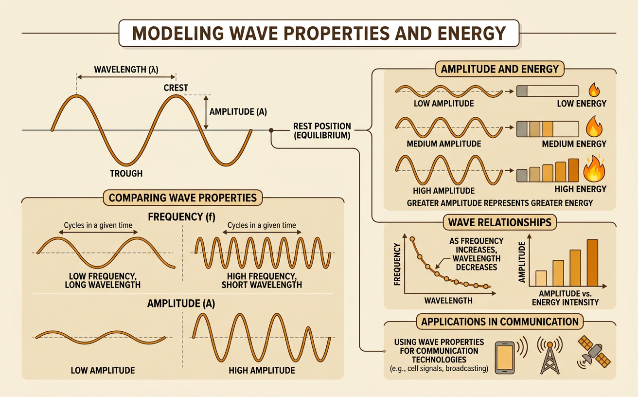Modeling Wave Properties and Energy
