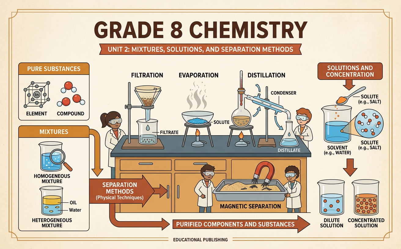 Mixtures, Solutions, and Separation Methods
