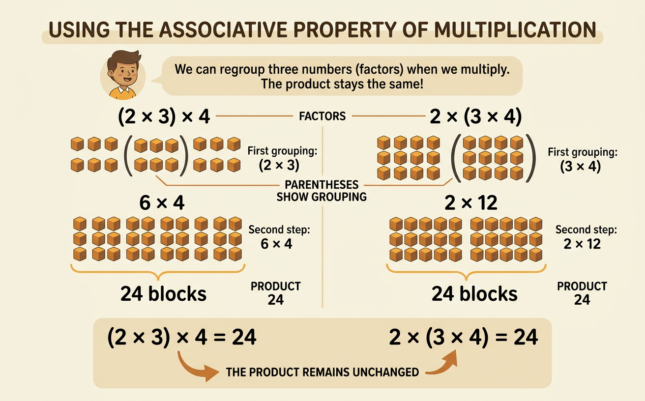 Using the Associative Property of Multiplication