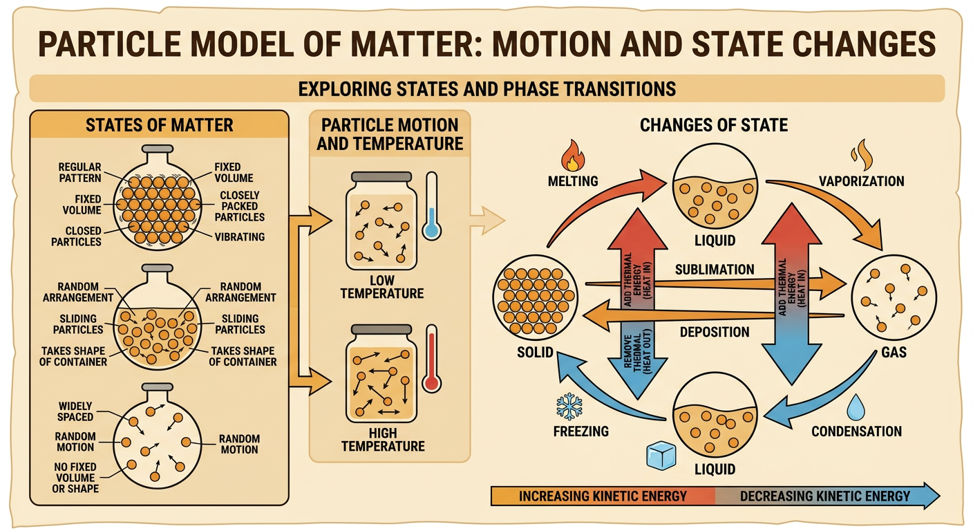 Particle Motion, Temperature, and Changes of State