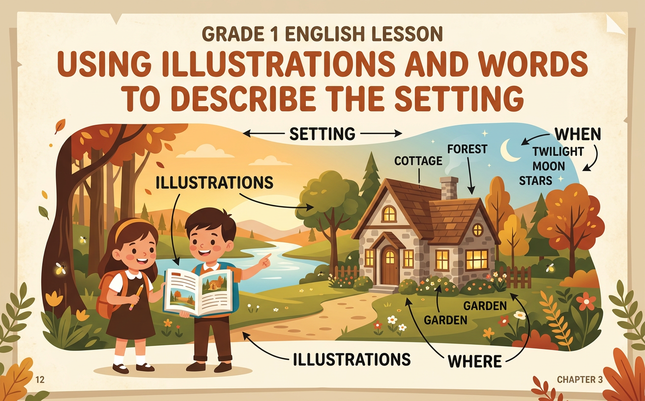 Using Illustrations and Words to Describe the Setting