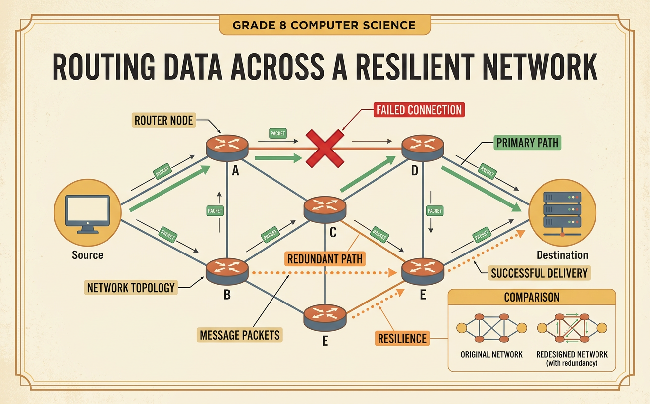 Routing Data Across a Resilient Network
