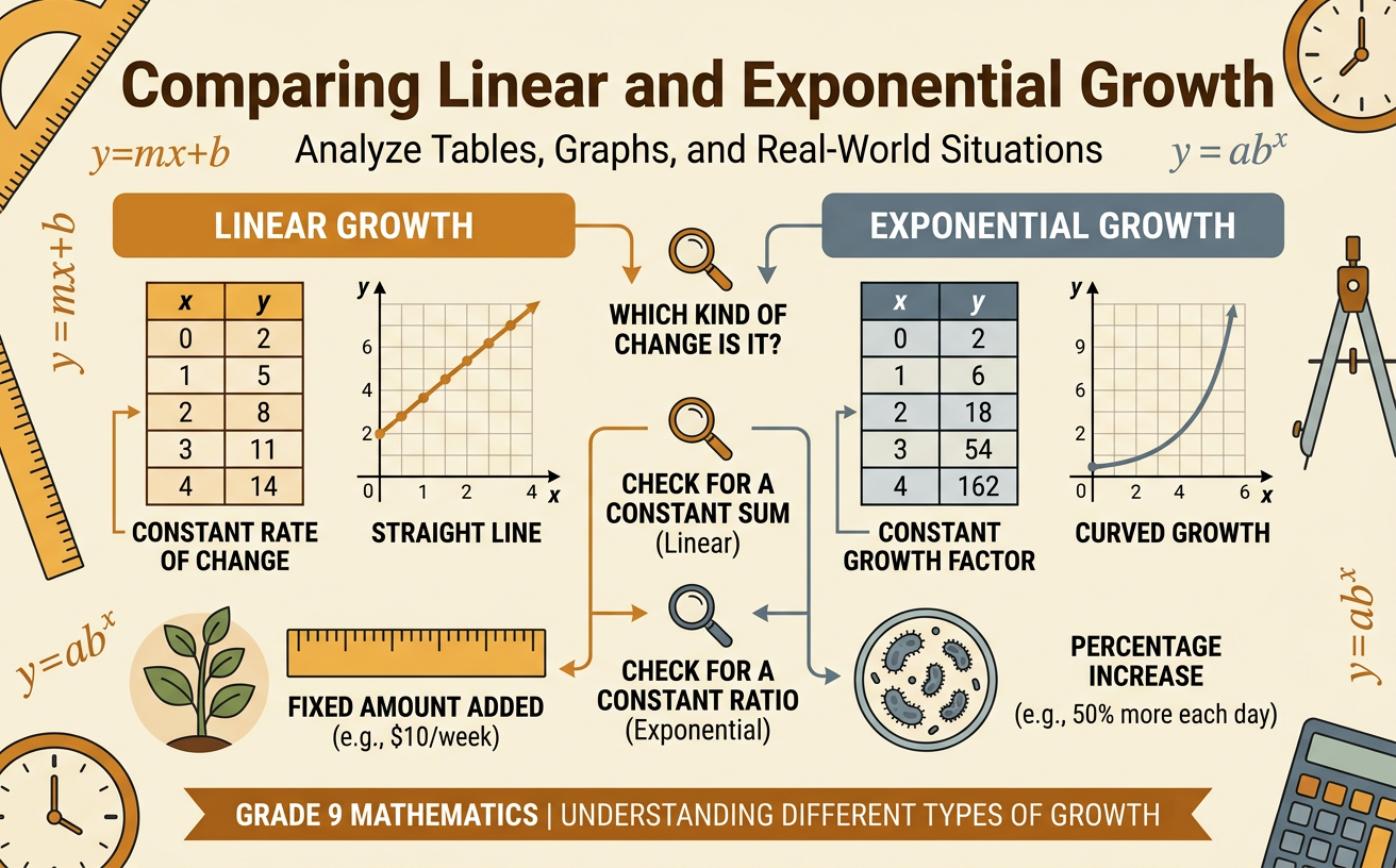 Comparing Linear and Exponential Growth