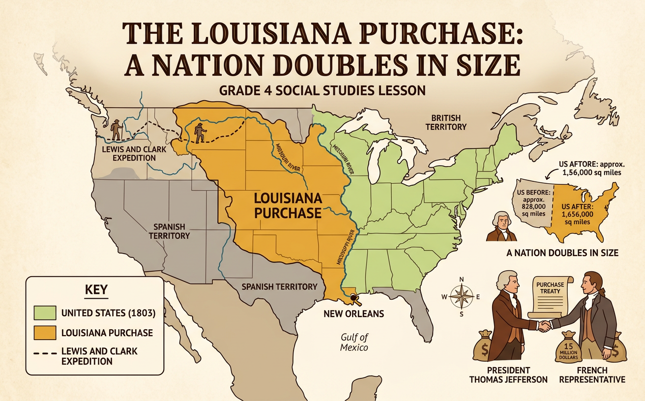 The Louisiana Purchase: A Nation Doubles in Size