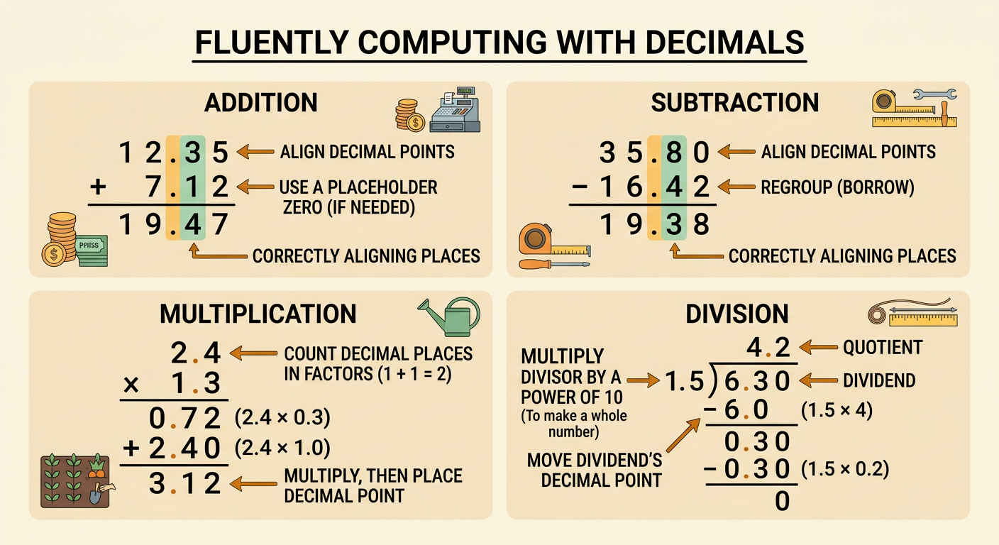 Fluently Computing with Multi-Digit Decimals