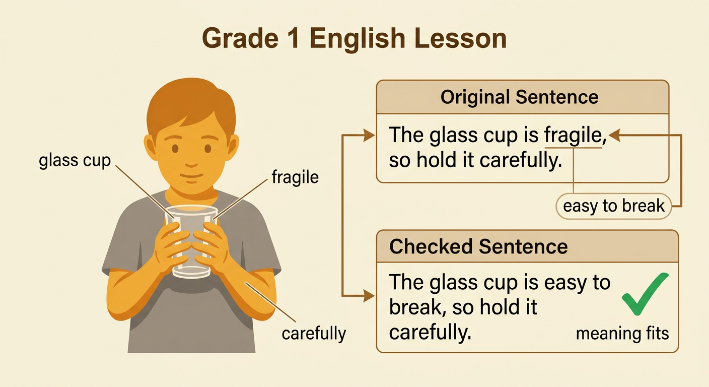 Two careful hands hold a fragile glass cup that could break if dropped.