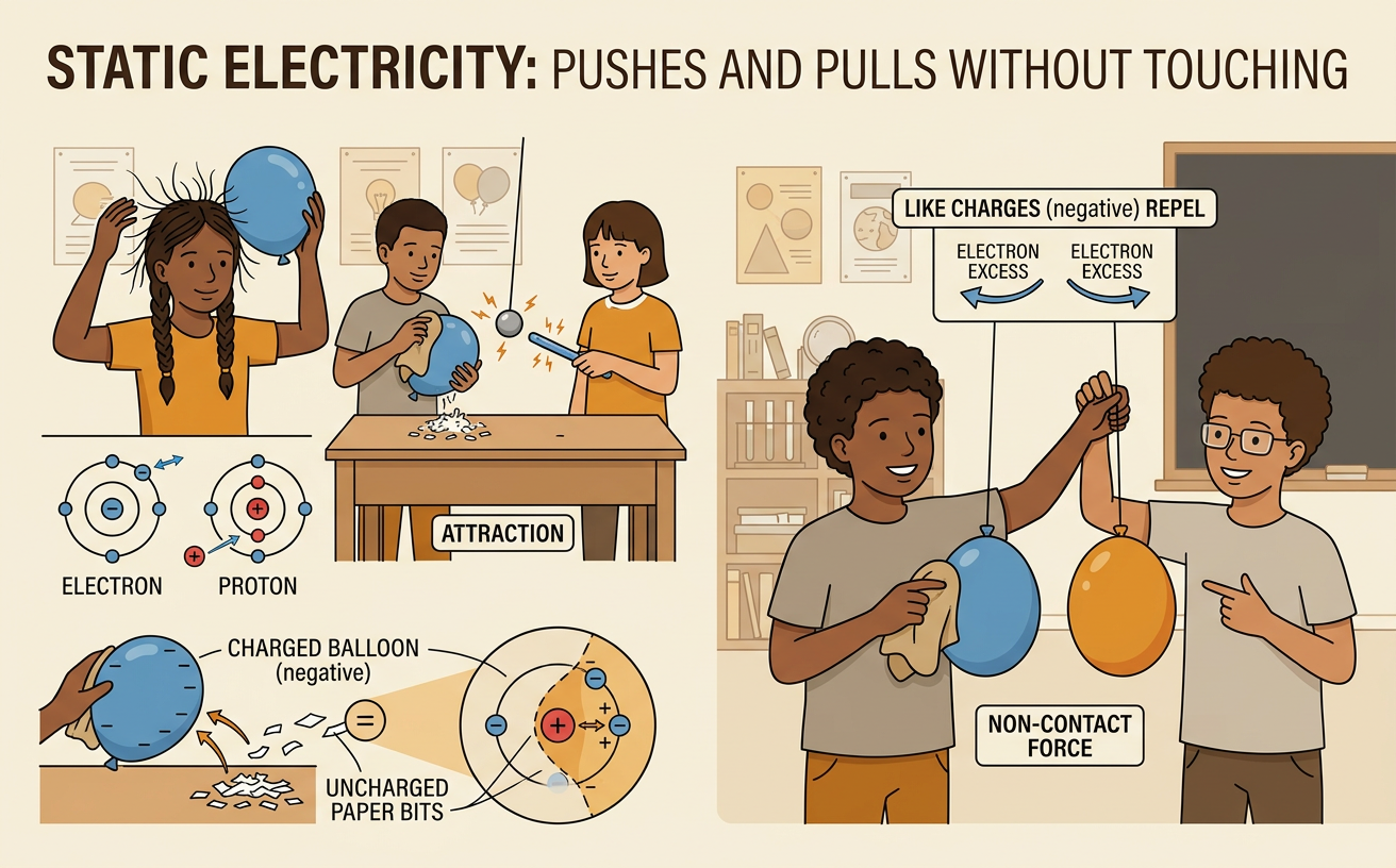 Static Electricity: Pushes and Pulls Without Touching