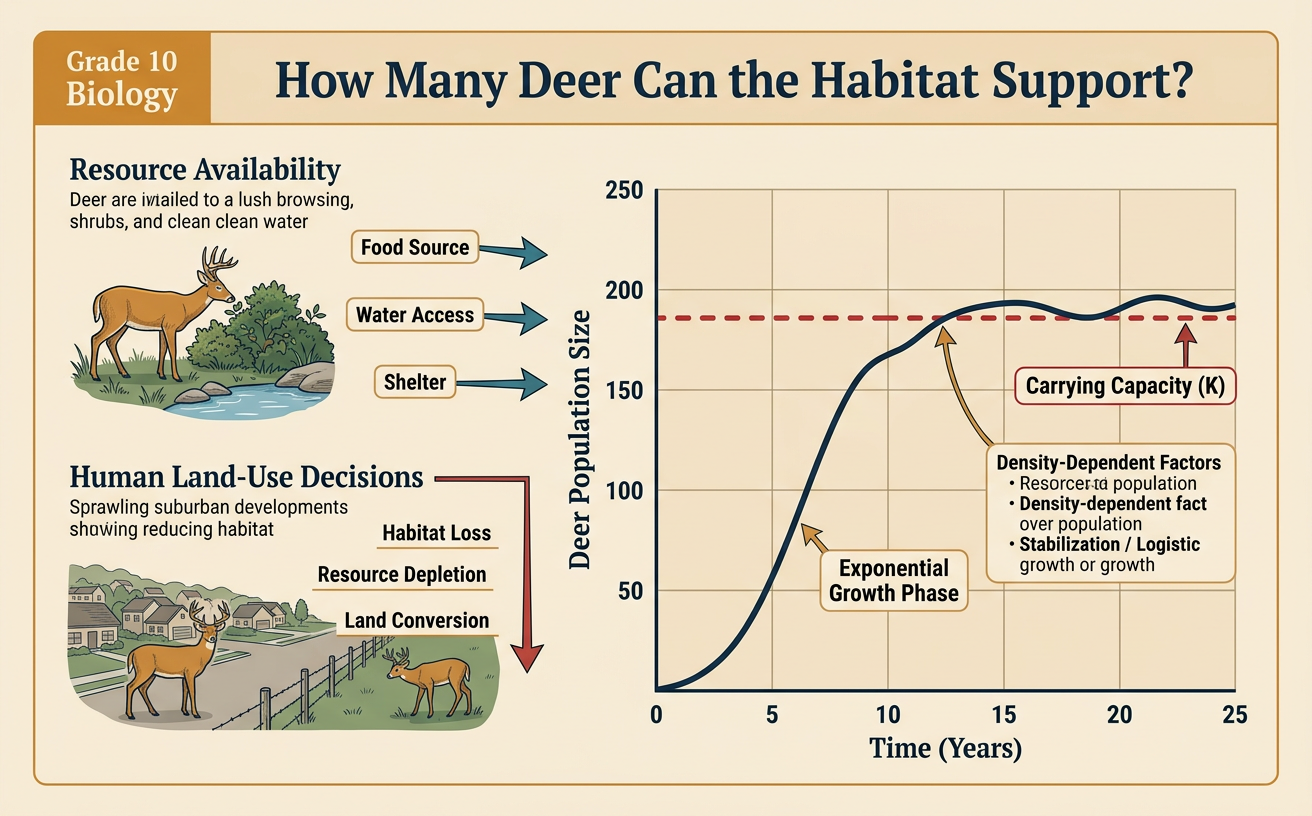 How Many Deer Can the Habitat Support?