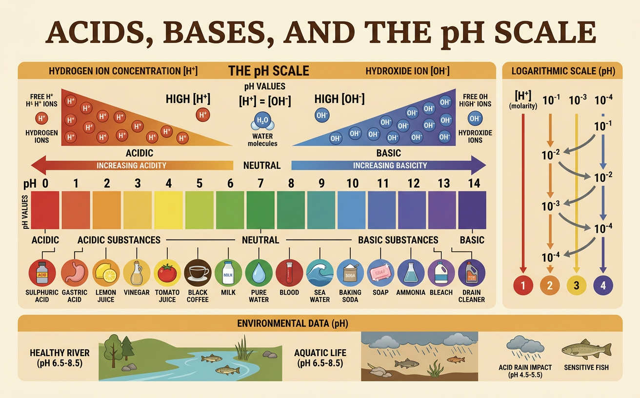 Acids, Bases, and the pH Scale