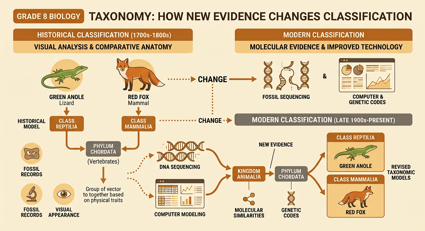 Taxonomy: How New Evidence Changes Classification