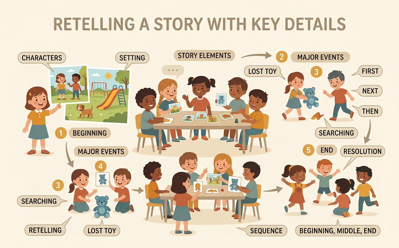 Retelling a Story with Key Details