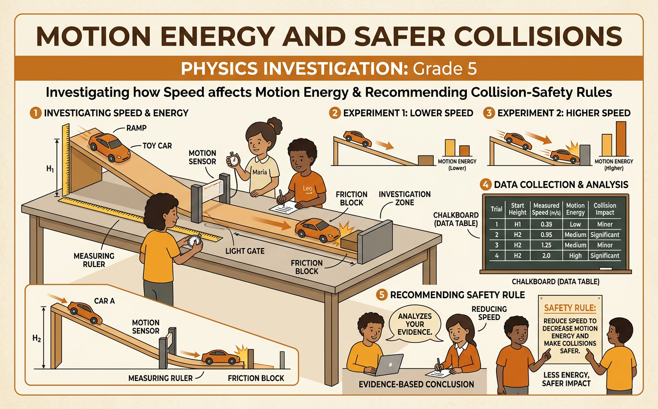 Motion Energy and Safer Collisions
