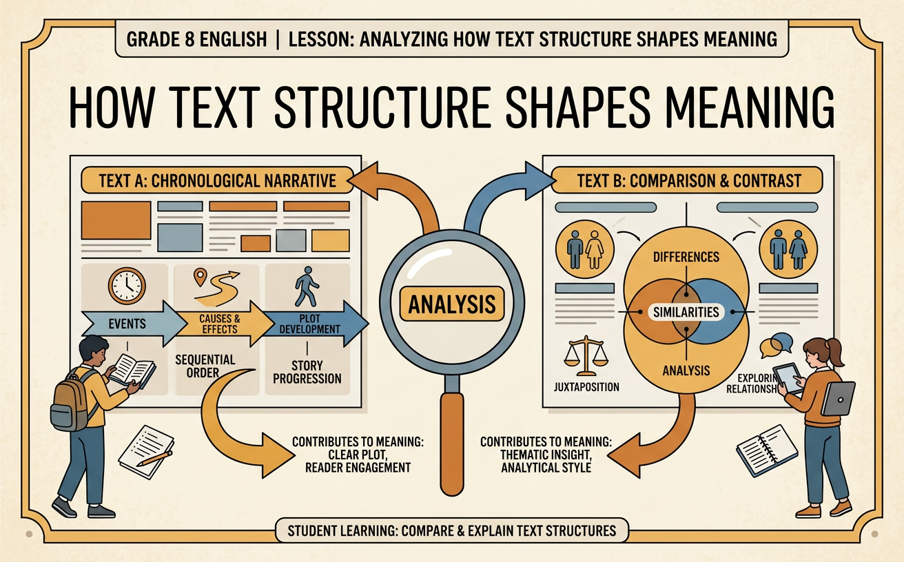 Analyzing How Text Structure Shapes Meaning
