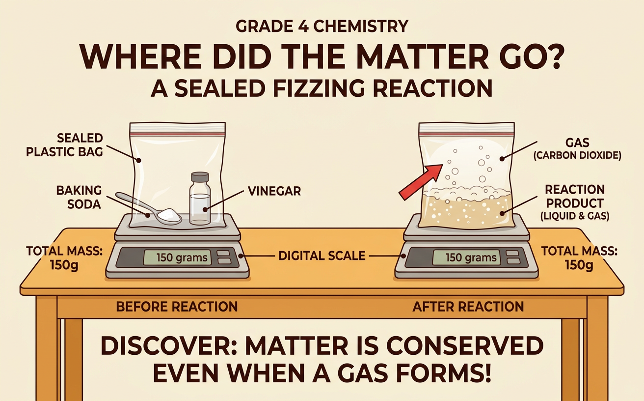 Where Did the Matter Go? A Sealed Fizzing Reaction