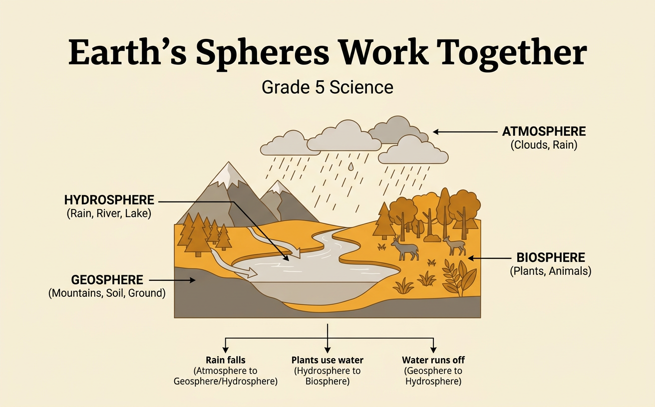 Earth’s Spheres Work Together