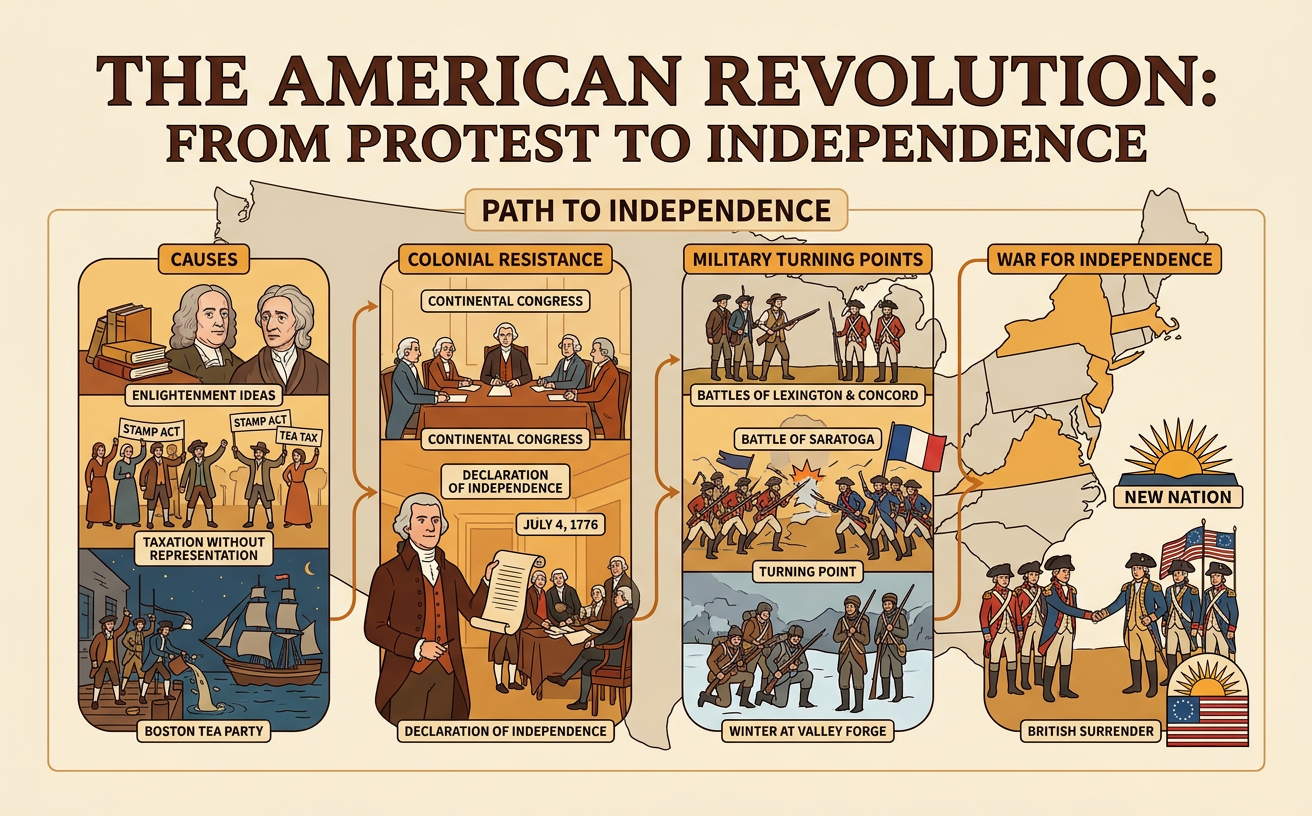 The American Revolution: From Protest to Independence