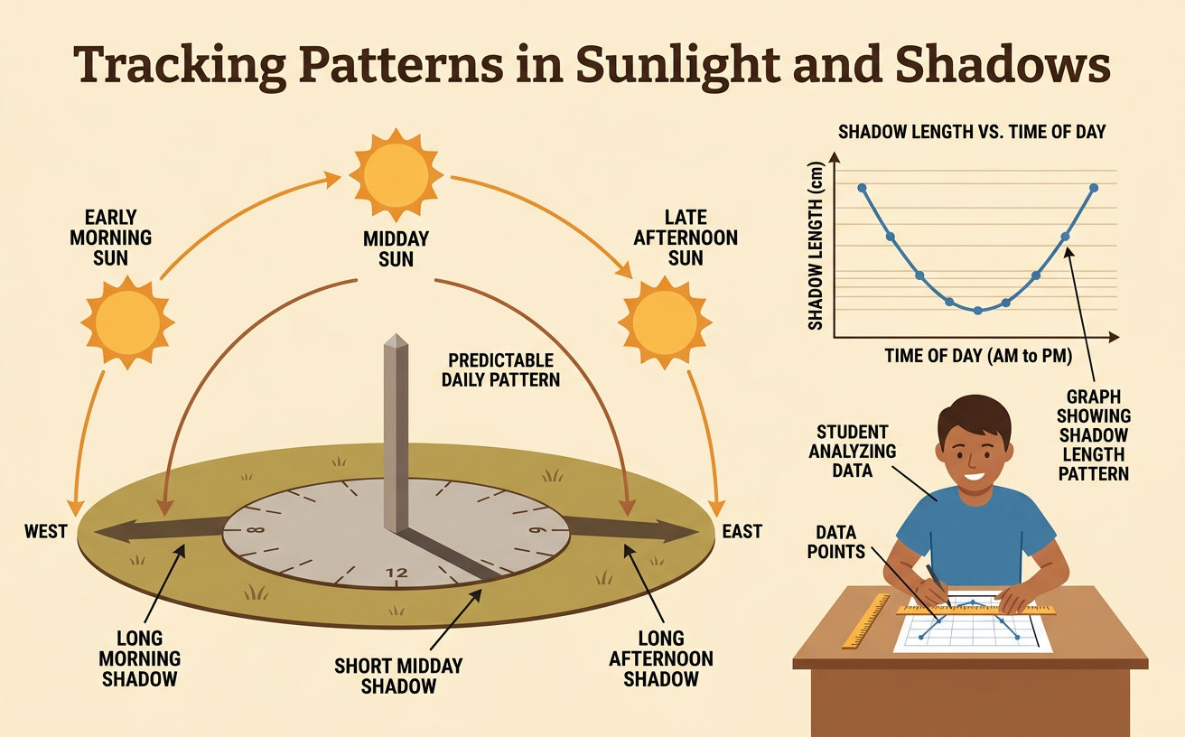 Tracking Patterns in Sunlight and Shadows