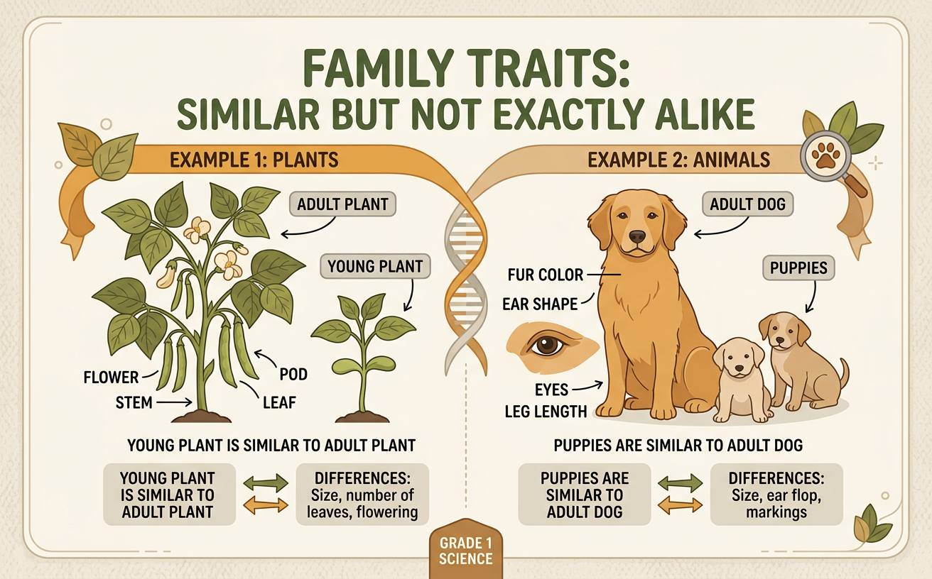 Family Traits: Similar but Not Exactly Alike