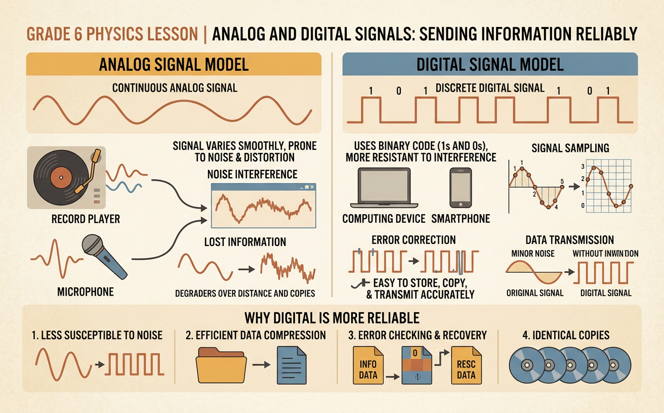 Analog and Digital Signals: Sending Information Reliably