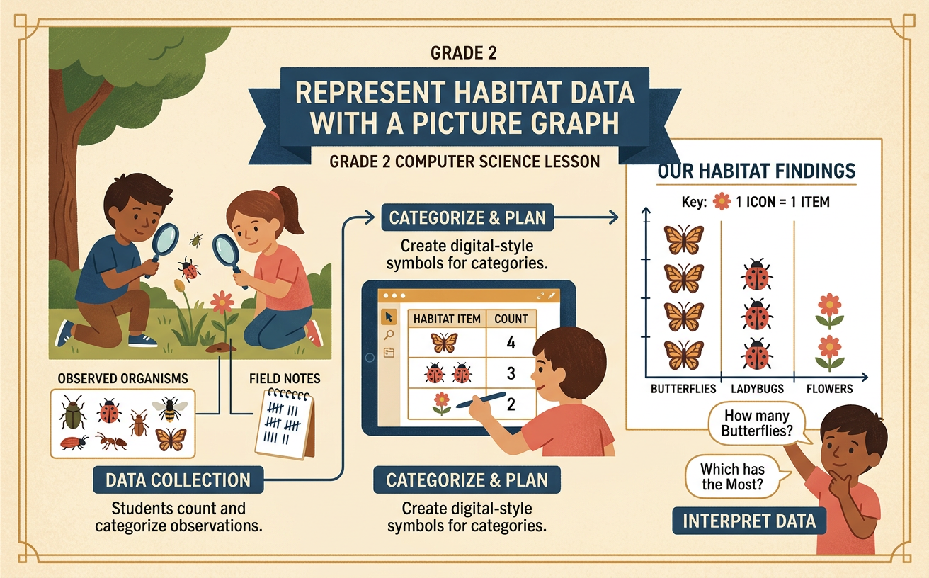 Represent Habitat Data with a Picture Graph