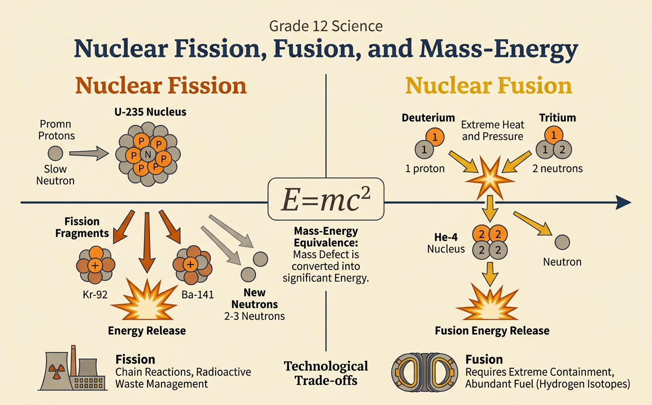 Nuclear Fission, Fusion, and Mass-Energy